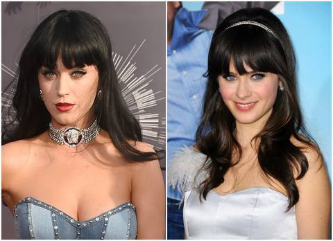 Zooey Deschanel/Katy Perry | 7 celebrity look-alikes that made us do a double-take | From the Grapevine